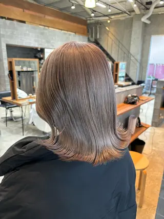 ミディアム カラー ヘアアレンジ 押切 響 のヘアスタイル