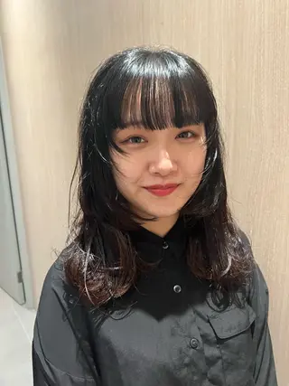 ミディアム 🐺立川のウルフ屋 さん🐺おかみ🐺のヘアスタイル