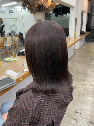 ミディアム カラー 岬 弘人のヘアスタイル