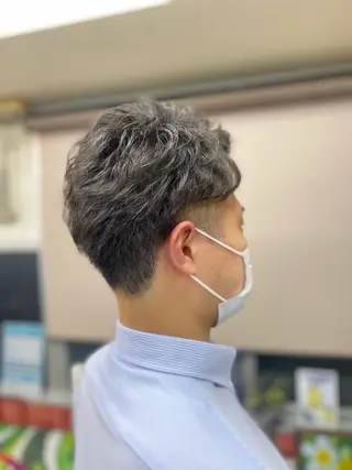 ショート パーマ メンズ kazu 店長のヘアスタイル