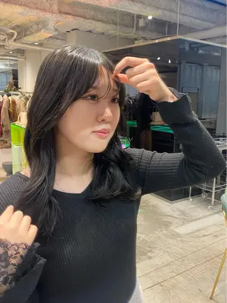 ロング カラー ANY所属・ANY Sakiのヘアスタイル