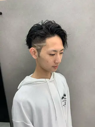 パーマ メンズ 西新/siohair 似合わせ/石尾刻矢のヘアスタイル