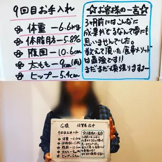 骨盤ダイエット痩身エステサロンBloom所属・坂田 真紀のエステ・リラクイメージ