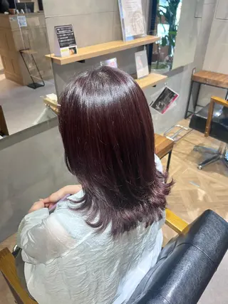 ミディアム カラー スゲノ ルウのヘアスタイル