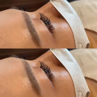 マツエク・マツパ シールエクステ/ ダブルカラー/茉央のヘアスタイル