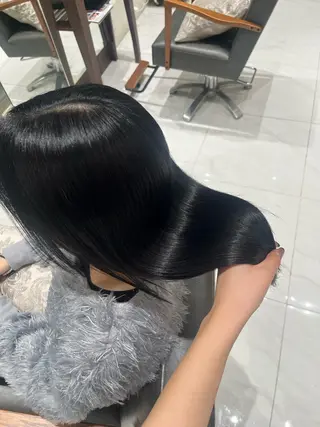ミディアム 🩶透明感カラー/ うる艶/nanakoのヘアスタイル