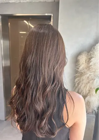 ロング カラー aoi/暖色カラー/ プツッとボブ🎀のヘアスタイル