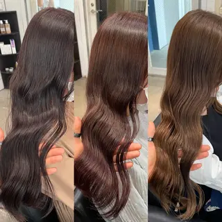 ロング カラー タニ トモのヘアスタイル