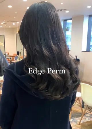 セミロング パーマ 古沢 新のヘアスタイル