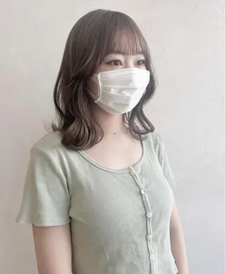 ミディアム カラー nakahara madokaのヘアスタイル