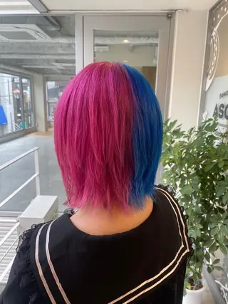 カラー デザインカラー/ ヘアアレンジ/りりかのヘアスタイル