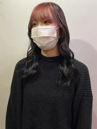 ロング カラー silo所属・silo MOKA 顔周りカット🦦のヘアスタイル