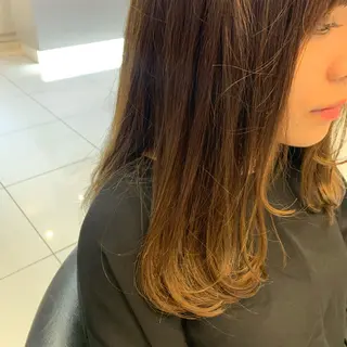 セミロング 早坂 裕真のヘアスタイル