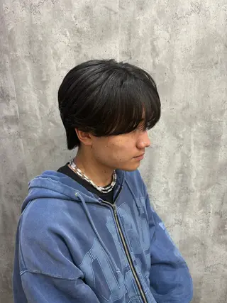 ショート パーマ メンズ カルマ・ニュアンス パーマ　須田龍世のヘアスタイル