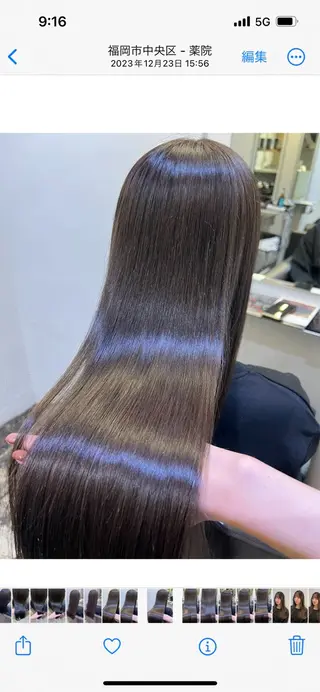 ロング loe平尾山荘店所属・梅本 有希のヘアスタイル