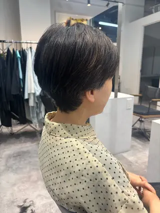 ショート カラー ヘアアレンジ マエダ アズミ🌱のヘアスタイル