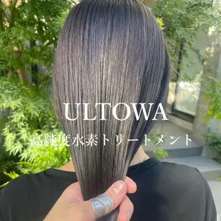 セミロング カラー 顔周りカット× 髪質改善【リョウ】のヘアスタイル