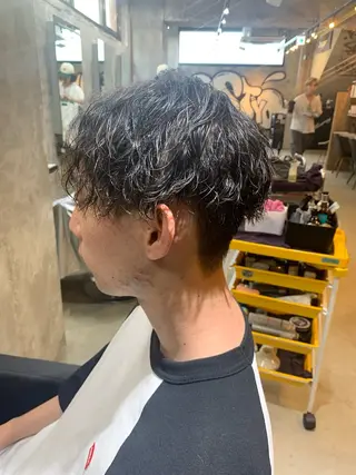 パーマ メンズ ⚡️メンズパーマ特化 mens支持◎/忠地のヘアスタイル