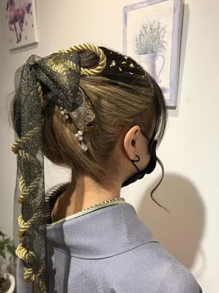 ロング ヘアアレンジ 青野 文香のヘアスタイル