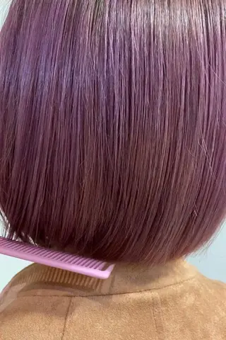 ミディアム カラー パーマ 白髪ぼかし☘️クセ 活かし🎈小倉🥇のヘアスタイル