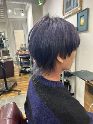 ショート カラー メンズ CECIL hair なんば店所属・メンズパーマ 艶髪☆店長☆有馬のヘアスタイル