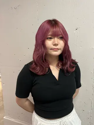 カラー ロングレイヤー ¥0🎀MEIのヘアスタイル