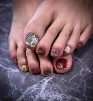 ネイル BlueLagoon 🩵 KUMIのネイルデザイン