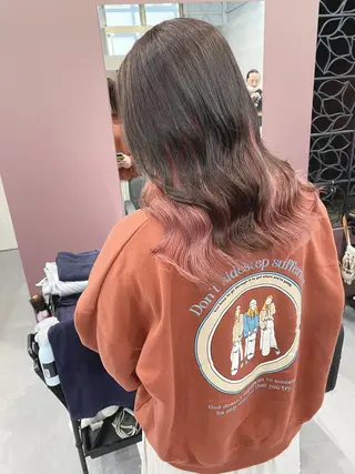 ロング カラー Via officialのヘアスタイル