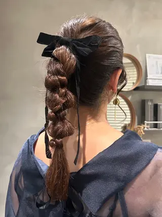 ロング ヘアアレンジ デザインカラー❤︎ イシイレイのヘアスタイル