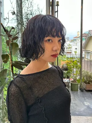 ショート パーマ Door代官山所属・詩織/パーマ /代官山のヘアスタイル