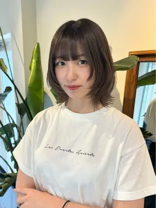 ミディアム カラー ayaka♡ 柔らかカラーのヘアスタイル