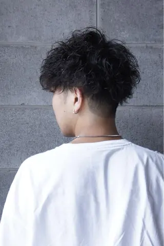 ショート パーマ メンズ HAIR AVENUE benkei 出戸店所属・メンズヘア専門 ウタカユウキのヘアスタイル