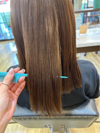 セミロング 透明感/ハイトーン Annaのヘアスタイル