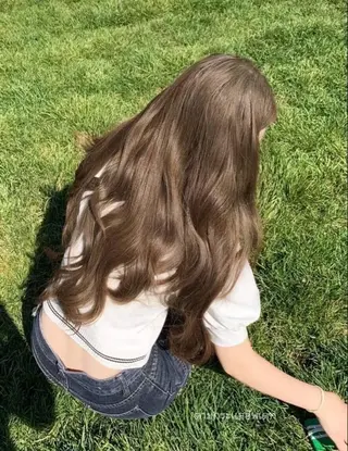 カラー *🕊大人っぽ🌿 赤み消しカラー🕊のヘアスタイル