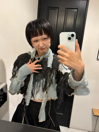 ショート カラー riria/ボブ /ブラウンカラー🎀のヘアスタイル