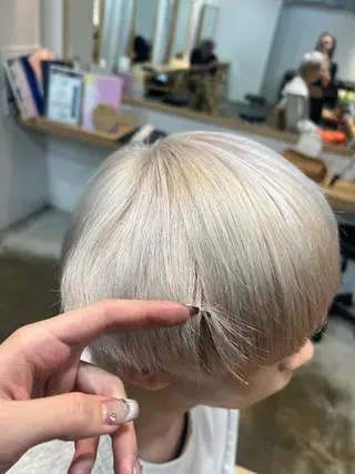 ショート カラー メンズ 리코/渋谷/レイヤー /韓国風/ブリーチのヘアスタイル