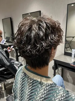 ショート カラー パーマ メンズ メンズヘア専門🦊 RYOKAのヘアスタイル