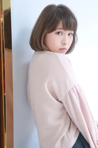 ショート ミディアム カラー 水原 大樹のヘアスタイル