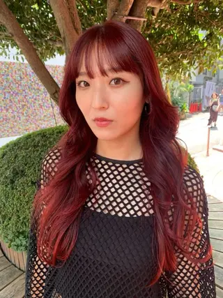 セミロング カラー ヘアアレンジ @kyoniyy KYONIのヘアスタイル