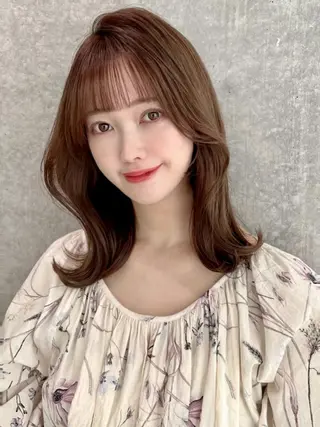 ロング 縮毛矯正 🎨銀座のヘアスタイル