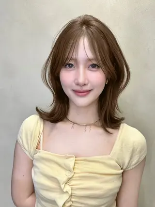 ミディアム カラー GLROW haruhiのヘアスタイル