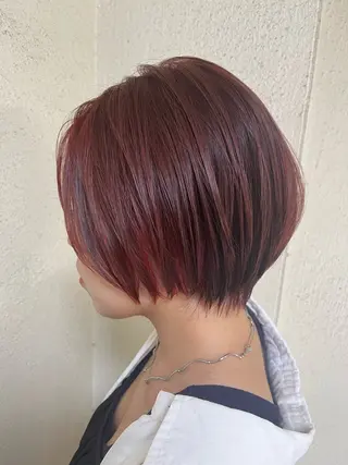 ショート ハイライト✖️ 暗髪🤎Nahoのヘアスタイル