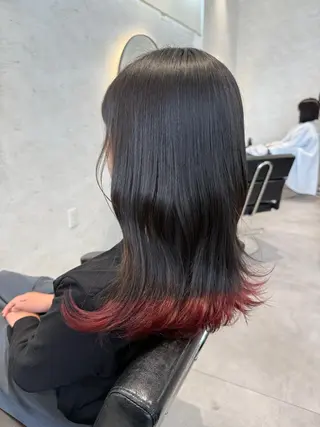 ミディアム RAFTOKYO浜松所属・柴田樹/大人可愛い 艶髪カラー/髪質改善のヘアスタイル