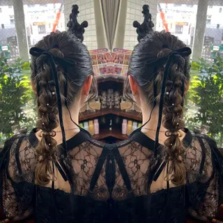 ロング ヘアアレンジ レイヤー/ボブ/ ミニボブ/AOIのヘアスタイル