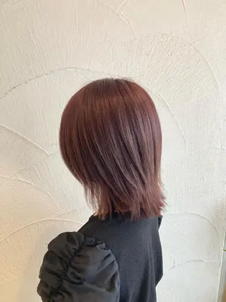 ミディアム カラー 畑澤 和果のヘアスタイル