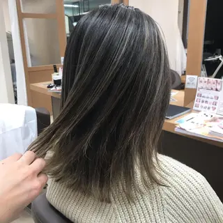 ミディアム カラー Lien 深井店のヘアスタイル