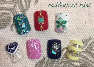 ネイル センター南 eclatのネイルデザイン