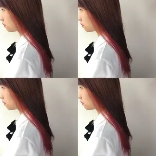 セミロング カラー ヘアアレンジ 竹内啓太 ボブのヘアスタイル