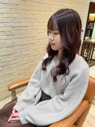 セミロング 亀川蓮 Agu hairのヘアスタイル