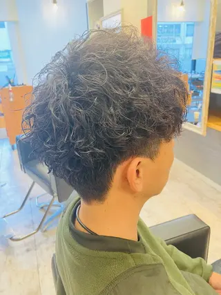 パーマ メンズ メンズ特化/パーマ/ フェードWATARUのヘアスタイル